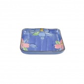 VIP 사각접시(핑크꽃)