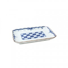 팬시 레이스격자 직사각접시