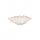 티아라 나뭇잎 앞접시(핑크)