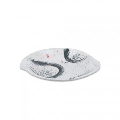 길조 귀원형접시