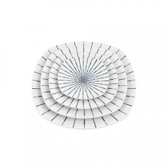 일제 빗살 깊은원사각접시(1호~3호)