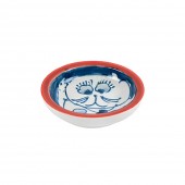 하이토 고양이 납작원종지(빨강)