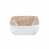 M우드 화이트우드 사각낮은볼(小/大)