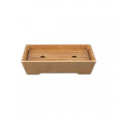 M우드 옐로우우드 직채반접시,타공(中/大)