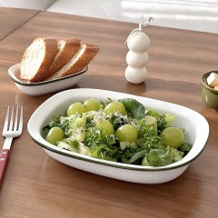 [허니 타원 파스타볼 2P 세트] 소스볼 샐러드볼 신혼부부 집들이선물 그릇세트