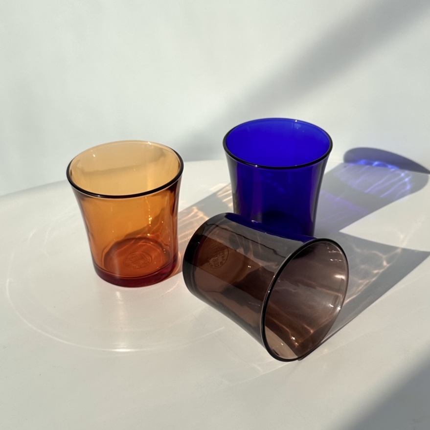 듀라렉스 강화유리 리스 유리컵 210ml 엠버 크레올 사파이어 홈카페 물컵