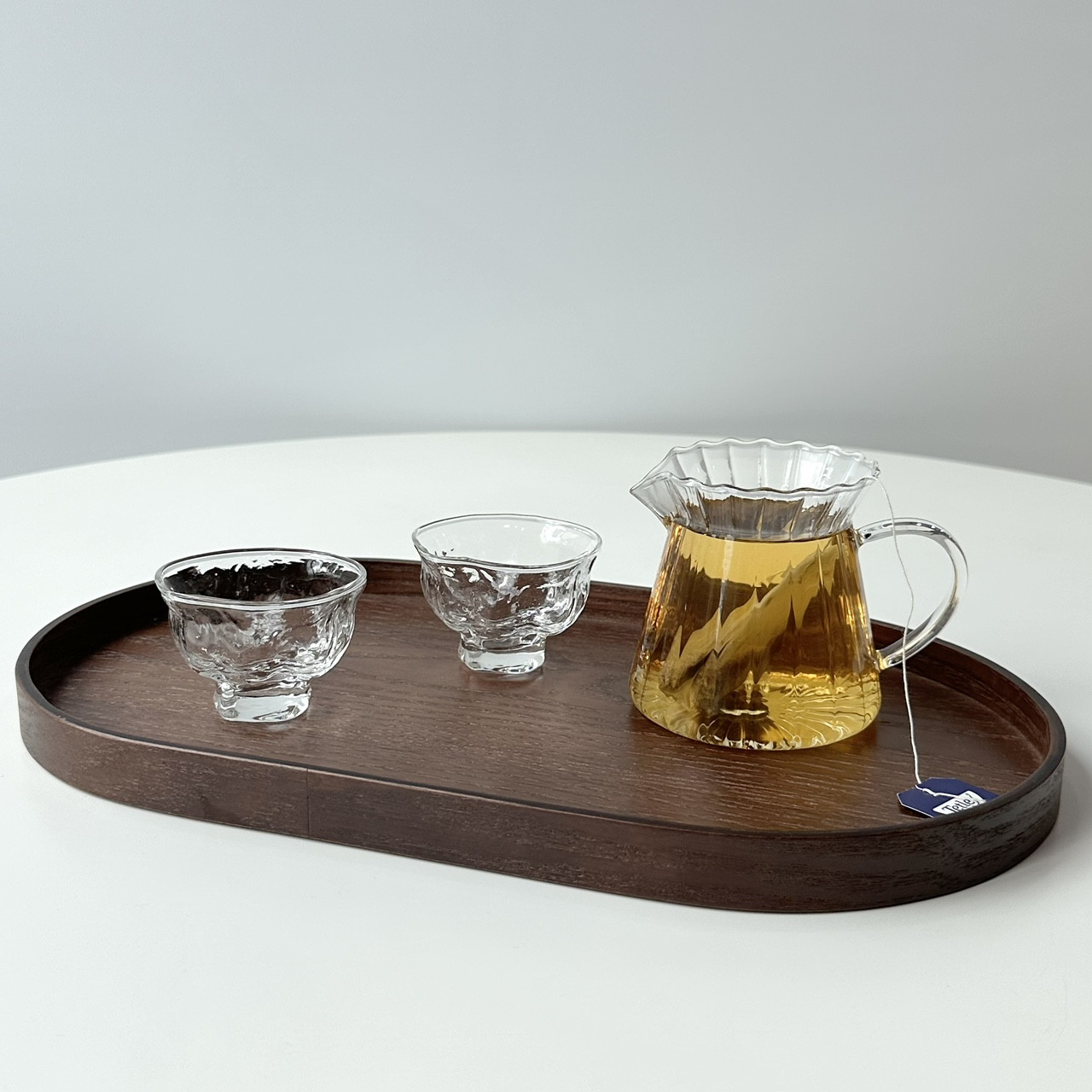 [플리츠 유리 티팟] 저그 4 Types 차 티포트 유리머그