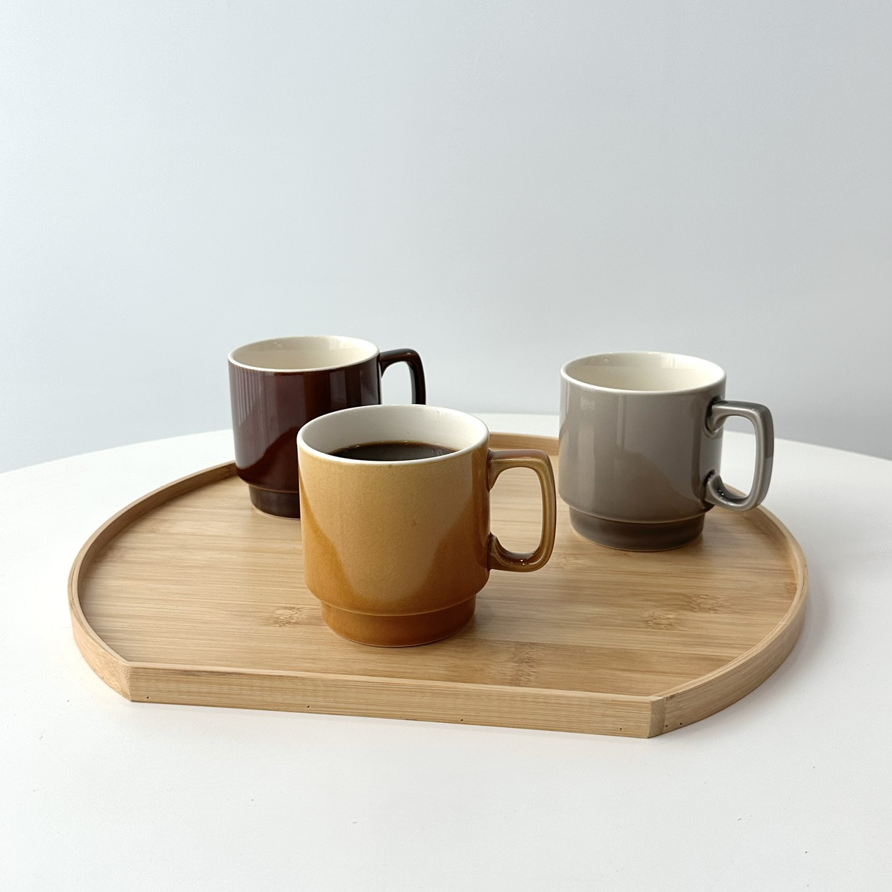 [마루신 머그컵] 3컬러 도자기 답례품 일식기 일본 그릇 홈카페