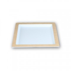 앤틱조선백자 정사각튀김접시